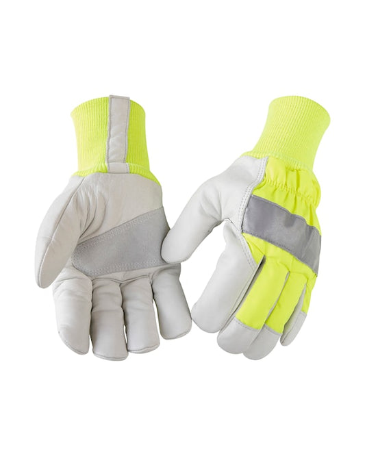 Blaklader Hi-Viz Work Gloves Lined Leather