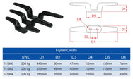 Tamaño de la cala Doughty Flyrail - imagen 3