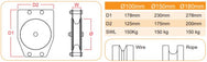 Doughty Quin Sheave Pulley- 100/150/180 mm Sheave Dia.- MTN Shop EU - imagen 2