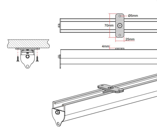 Doughty Ceiling Bracket Spec