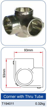 Angolo Doughty con tubo passante Spec - imagen 2