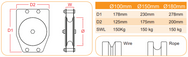 Doughty Double Sheave Pulley Sizes - imagen 2