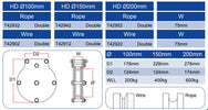 Doughty Heavy Duty dubbele schijfkatrol - imagen 2