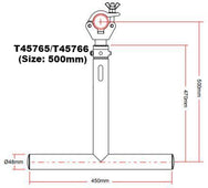 Doughty Modular Drop Arm Tee ⌀48mm (Aluminum) offered by MTN Shop EU - imagen 4