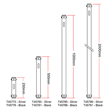 Doughty Modular Drop Arm Extension(0.25m/0.5m/1m/2m Length) offered by MTN Shop EU - imagen 4