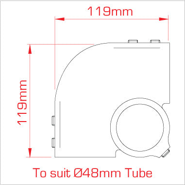 Doughty Outside Corner (For ⌀48mm Tube) is offered by MTN Shop EU