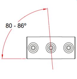 Key Clamp: Doughty Angled Two Socket Cross. Supplied by MTN Shop EU - imagen 2
