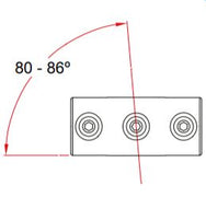 Key Clamp: Doughty Angled Two Socket Cross. Supplied by MTN Shop EU - imagen 2