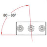 Key Clamp: Doughty Angled Two Socket Cross. Supplied by MTN Shop EU