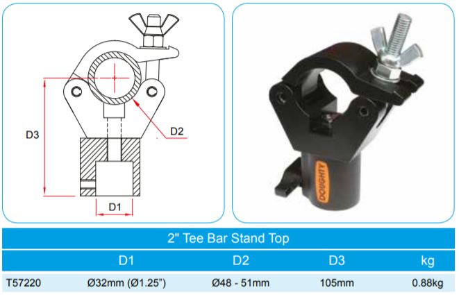 L'adaptateur de support Doughty s'adapte aux tubes de 48 à 51 mm de diamètre. Fourni par MTN Shop EU - imagen 2