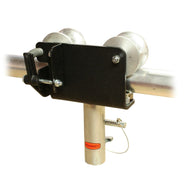 Doughty Slimline Barrel Trolley (Aluminum)– Barrel Trolleys used to suspend Pantographs from fixed/rolling pipe grids & barrel hoists. This lightweight un-braked trolley rolls along ⌀48-51mm tubes. Accept a 28mmTV spigot. SWL: 75kg. – Now available at MTN Shop EU. - imagen 2