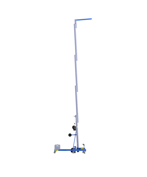 Kuzar Industrial Lifter 300kg/5,2m med 100kg Motvikt & Korg - HAMMER 56CW– Kuzar lyftare 300KG- en robust industristaplare med Motviktskorg och 100kg vikt ingår. HAMMER 56CW Lifter är tillverkad i Spanien och har designats för vertikalt lyft av laster och horisontella rörelser med lasten upplyft på minsta höjd. Denna lätta staplare med en imponerande kapacitet på 300 kg har högkvalitativa hjul för enkel förflyttning och en kraftfull vinsch för effektiva lyft samtidigt som den förblir kompakt och - imagen 4