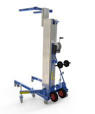 Kuzar Industrial Lifter 300kg/7,3m med 100kg Motvikt & Korg - HAMMER 73CW– Kuzar lyftare 300KG- en robust industristaplare med Motviktskorg och 100kg vikt ingår. HAMMER 73CW Lifter är tillverkad i Spanien och har designats för vertikalt lyft av laster och horisontella rörelser med lasten upplyft på minsta höjd. Denna staplare med en imponerande kapacitet på 300 kg har högkvalitativa hjul för enkel rörelse och en kraftfull vinsch för effektiva lyft samtidigt som den förblir kompakt och smidig. Com - imagen 5