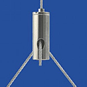 Soporte Reutlinger tipo 10 ZW con ranura [paquete de 5/10] - Diámetro: 7 mm; Longitud: 19 mm; Rosca de conexión: M4; SWL: 3 kg (cable de acero inoxidable); Certificado TÜV: ahora disponible en MTN Shop EU.