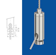 Reutlinger Holder Type 15 ZW NK– Diameter: 10mm; Total Length: 30mm; Central cable exit; TÜV Certified – Now available at MTN Shop EU. - imagen 2