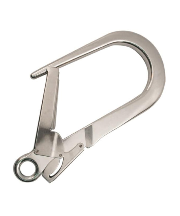 Kong - One-Hand Carabiner Queedy Double Gate - 240 mm - Blank/Silver