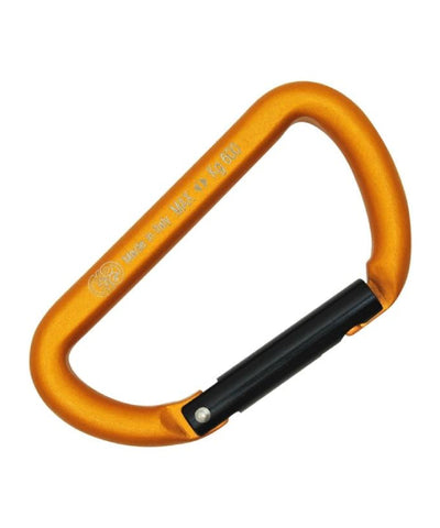 KONG MINI D MOUSQUETON ALUMINIUM PORTE DROITE (5 Unités) – Orange/Noir