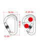 Kong - Aluminum Carabiner Hms Classic - Screw Sleeve