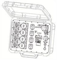 Contrôleur de moteur MCP4-LV (basse tension) – Il est équipé de composants Schneider Electric/Eaton de haute qualité et est logé dans un boîtier en plastique robuste. Sortie : 2 x CEE16/4p Rouge + 2 x Jaune – Maintenant disponible sur MTN Shop EU. - imagen 2