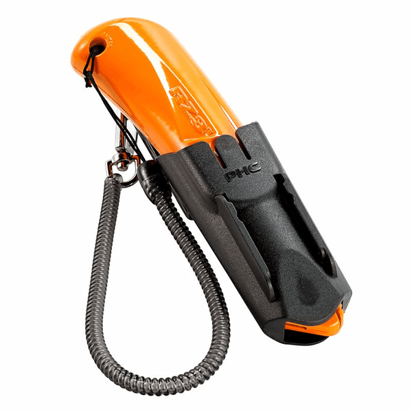 PHC Self-Retracting Utility Knife - With Plastic Holster and Coil Lanyard