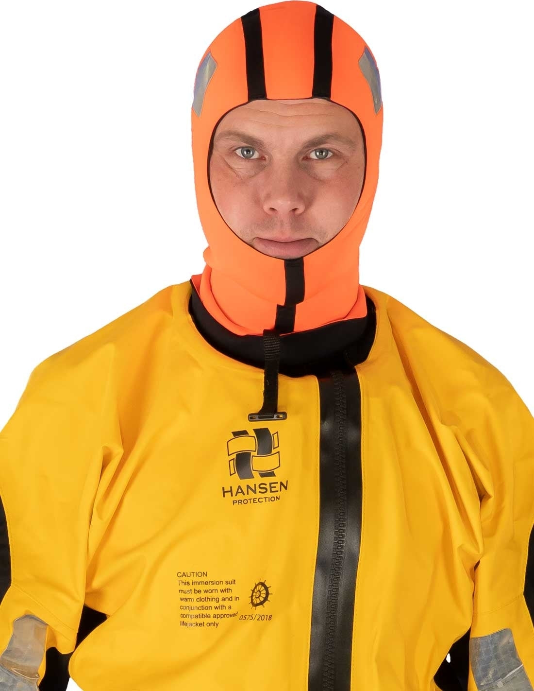 Hansen SeaBreeze CTV work suit with socks 85386 (MOQ: 50 pieces)– A robust, light weight 1-hour work and survival suit for difficult and demanding environments. Designed with focus on ergonomics and comfort, it allows 100% freedom of movement. Made of durable super-breathable material. The suit is ideal for use on board merchant vessels and for transport to and from sea wind farms. For easy integration of safety equipment such as a harness and/or lifejacket, the suit is clean on the chest and back. It has r - imagen 9