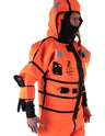 Hansen Protection SeaNordic Wet Suit 82606– A 6-hour immersion suit produced in extra strong flame-retardant neoprene. SeaNordic is equipped with an emergency light and has an integrated sprayhood that protects the face from waves and possibly seabirds. The hood has an innovative inflatable bladder for improved water tightness of the face seals, improved floatation and freeboard. The suit is certified for use without a lifejacket and is perfect as a survival suit on board fishing vessels, merchant ships and
