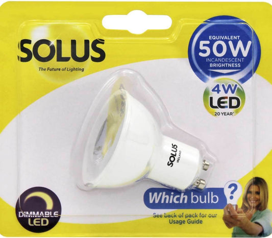Solus Dimm GU10 SMD LED- 50W [10 Pack]