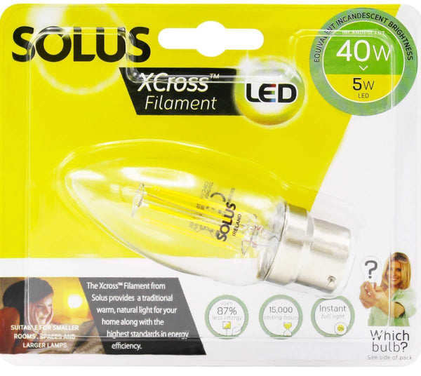 Solus BC/A55 Candle Xcross LED [10 Pack]