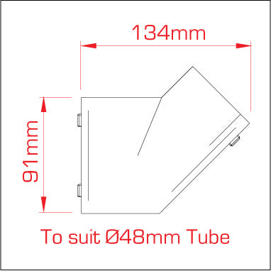 Doughty Angle Tee 45 deg. Spec - imagen 3