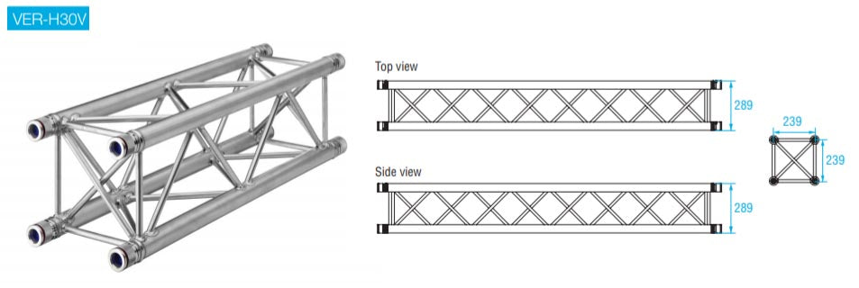 Prolyte Verto Truss (certificado TUV), con una longitud de 0,25 ma 4 m, es suministrado por MTN Shop EU - imagen 4