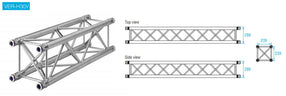 Prolyte Verto Truss (TUV Certified), ranging from 0.25m to 4m Length, is supplied by MTN Shop EU