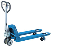 Pfaff handpalltruck med kör- och parkeringsbroms (modell HU 25 FBTP PROLINE). Kapacitet 2500 kg. Levereras av MTN Shop EU