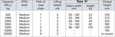 Yalelift 360 Trolley Hoist ITG [ATEX] 500-20000KG – second image