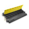Defender 3 Cable Protector Ramp - 3 Channels– Cable Protector Ramp with 3 channels, featuring a 73 mm profile, 45° curve and end ramps with detachable dovetail connectors – Now available at MTN Shop EU.