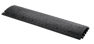 Defender NANO-kabelbeschermers - 6 kanalen – Platte, smalle antislip 6-kanaals kabelbeschermer met geïntegreerde connectoren voor gebruik binnen en buiten; Zwart/geel en zwart; Afmetingen: 100x28x3,2 cm; Gemaakt in Duitsland – nu verkrijgbaar bij MTN Shop EU. - imagen 3