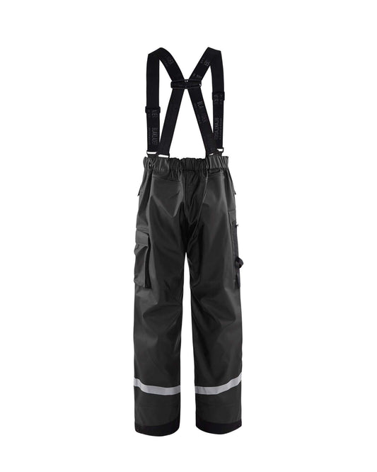 Blaklader Black Hi Vis Waterproof Trousers (Level 2)