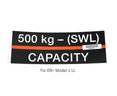 Hoist Capacity Labels - 500kg