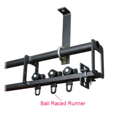 Doughty Curtain Track (Sixtrack) - Ball Raced Runner(Nylon) with 6kg - imagen 2