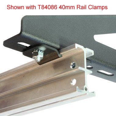 Doughty Studio Rail Slotted Wall Brackets - 3 Sizes. Supplied by MTN Shop EU