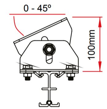 Doughty Studio Rail: Adjustable Angle Bracket. Supplied by MTN Shop EU