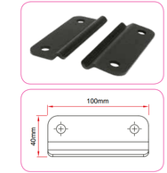Riel Doughty Studio: abrazaderas de 40 mm, 100 mm y 114 mm: se suministra con sujetadores, un par de abrazaderas de riel diseñadas para funcionar con la gama de soportes de pared ranurados. Capaz de sujetar el riel directamente a una superficie sólida. – Ya disponible en MTN Shop EU. - imagen 6