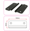 Doughty Studio Rail - 40mm, 100mm & 114mm Clamps– Supplied with fasteners, a pair of rail clamps designed to work with the range of Slotted Wall Brackets. Able to clamp rail directly to a solid surface. – Now available at MTN Shop EU.