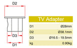 Doughty TV Adapter. Supplied by MTN Shop EU