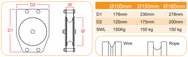 Doughty Single Sheave Pulley available in 100mm,150mm & 180mm Diameter. Supplied by MTN Shop EU - imagen 2