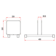 Doughty Vloerstaande Polyholder Spec - imagen 2