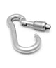 Kong - Carabiner Classic Express - Stainless Steel - 8 mm With Opening To The Outside (25 Pieces)