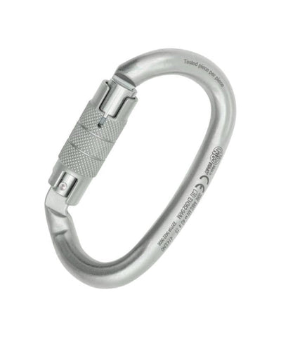 KONG - Mousqueton en acier OVALONE DNA twistlock (5 unités)– Karabinerhaken mit spezieller, in sich gedrehter, Form. Les Rahmen et les Verschlusshülse des Karabinerhakens sont aus Carbon Stahl. Ces mousquetons sont un « must have » pour un dernier point d'ancrage à 90° à droite. – Maintenant disponible sur MTN Shop EU.