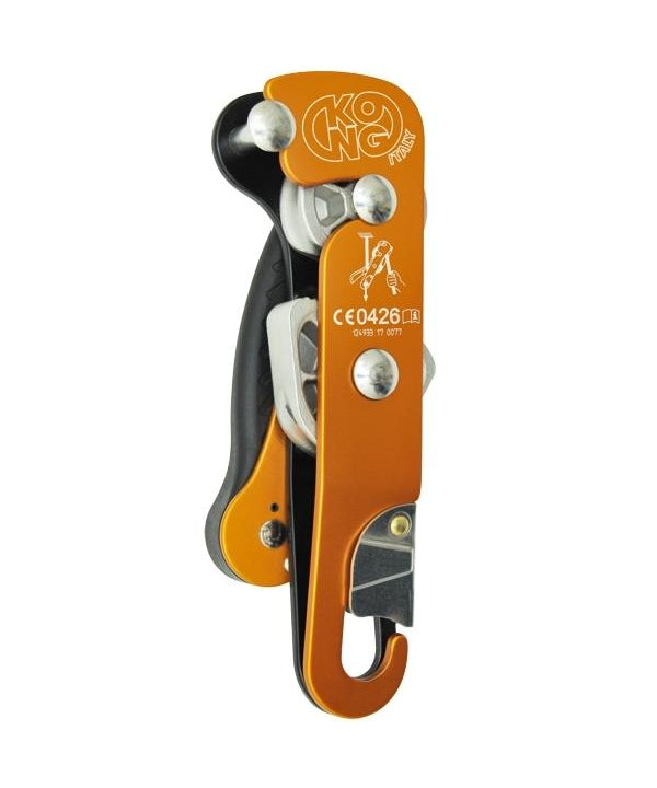 Kong - Abseiling device Pirata - orange/black - imagen 3