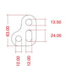 Kong - Brake Plate Slyde - Blue