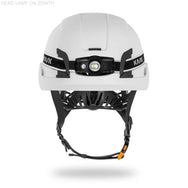 KASK Pannlampa KL1 – Kompakt LED-strålkastare med en effekt på 400 lumen. Designad med uppladdningsbara batterier. Fästs på alla KASK-hjälmar via huvudremmen eller medföljande overheadband. – Nu tillgänglig på MTN Shop EU. - imagen 4